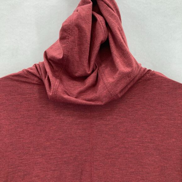 Duluth NoGa Hoodie Sweatshirt Women's Large‎ Red Wool Blend Lightweight Stretch - Picture 10 of 11